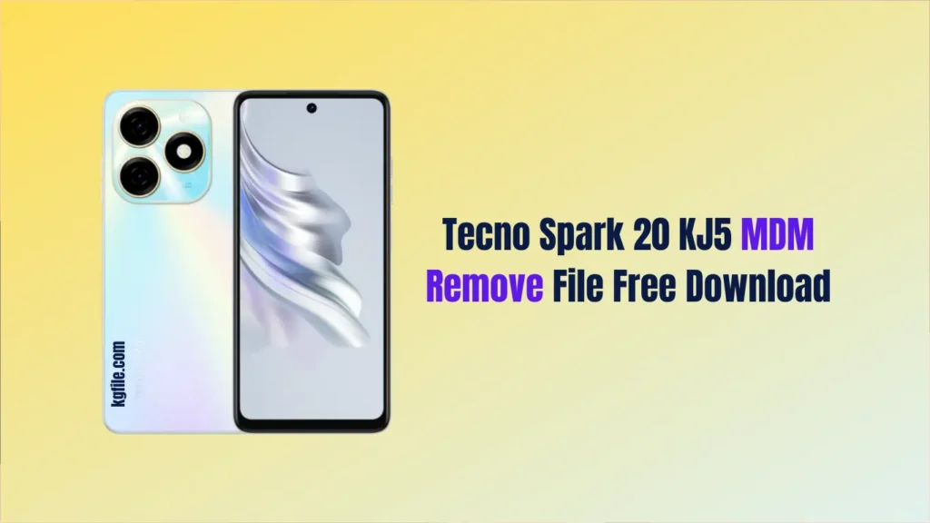 Tecno sprak 20 MDM File